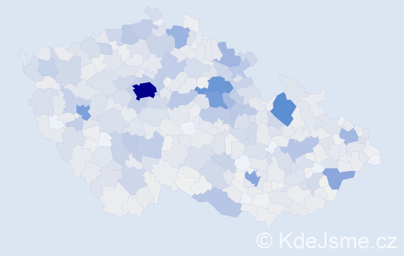 Příjmení: 'Kašpar', počet výskytů 4664 v celé ČR