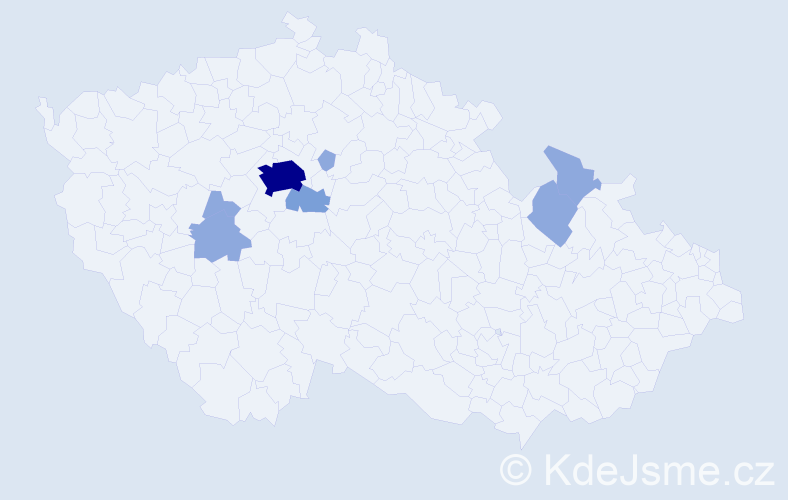 Příjmení: 'Lyachová', počet výskytů 14 v celé ČR