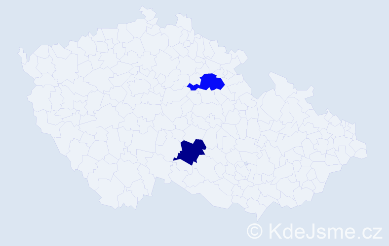 Příjmení: 'Geserbaatar', počet výskytů 2 v celé ČR