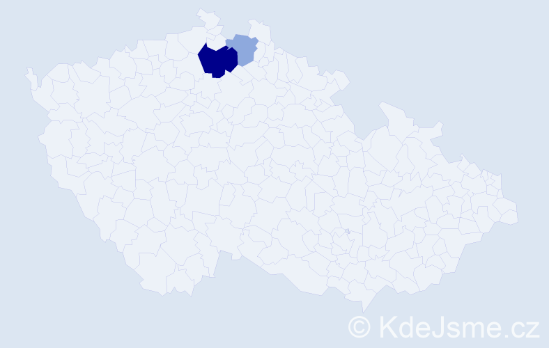 Příjmení: 'Katarinská', počet výskytů 6 v celé ČR