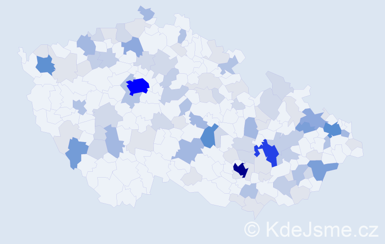 Příjmení: 'Kirchnerová', počet výskytů 308 v celé ČR