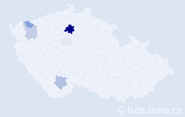 Příjmení: 'Tautermannová', počet výskytů 12 v celé ČR