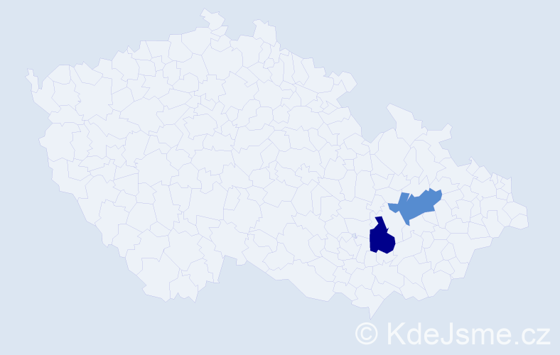 Příjmení: 'Minza', počet výskytů 2 v celé ČR