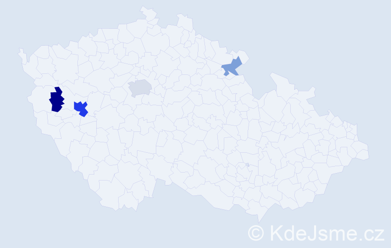 Příjmení: 'Czinnerová', počet výskytů 9 v celé ČR