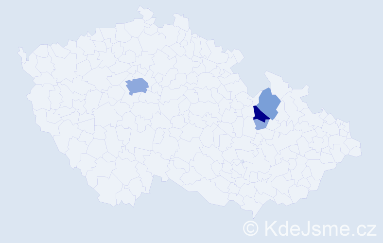 Příjmení: 'Enter', počet výskytů 11 v celé ČR