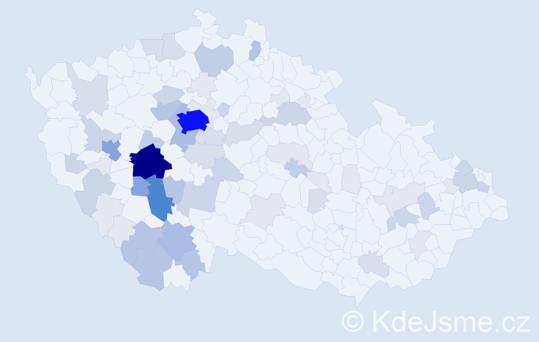 Příjmení: 'Tesková', počet výskytů 238 v celé ČR