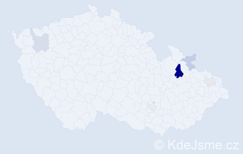 Příjmení: 'Apostolová', počet výskytů 8 v celé ČR
