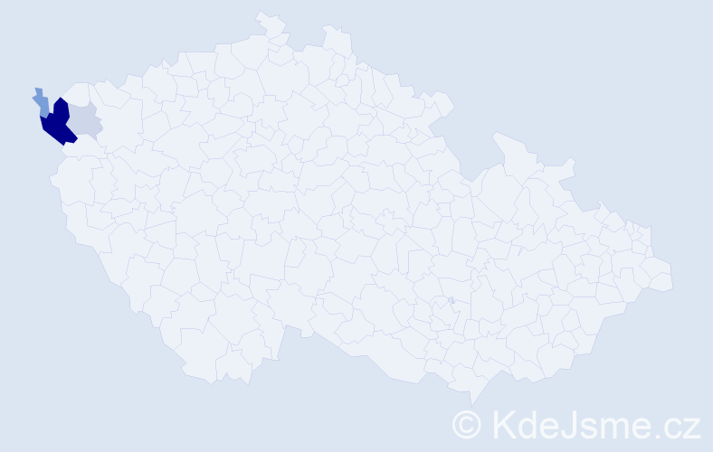 Příjmení: 'Kreitl', počet výskytů 12 v celé ČR