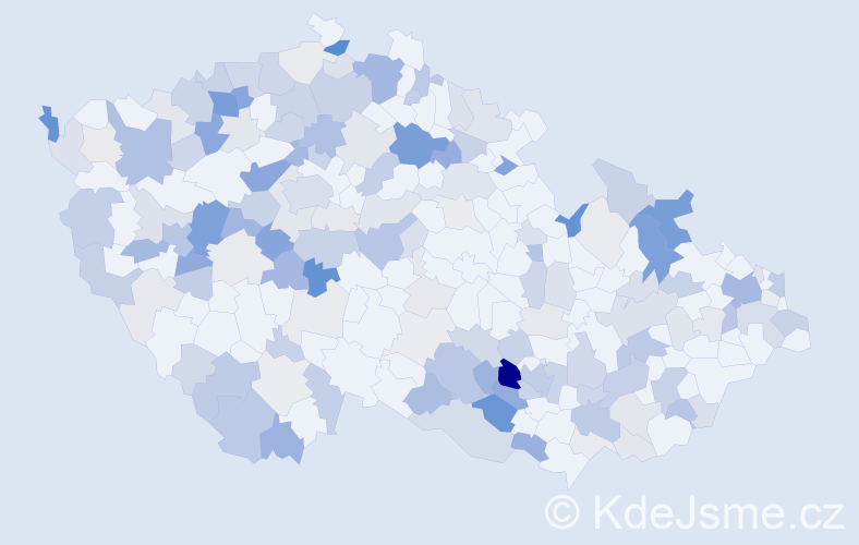 Příjmení: 'Hudecová', počet výskytů 487 v celé ČR