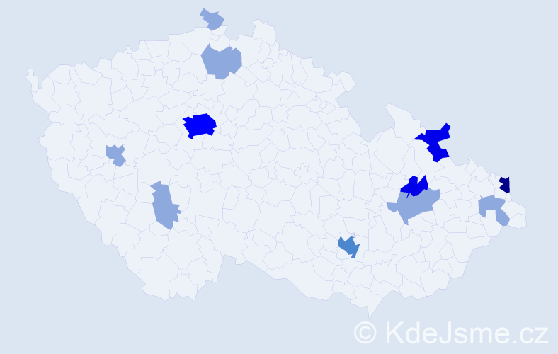 Příjmení: 'Michailidisová', počet výskytů 29 v celé ČR