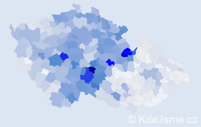 Příjmení: 'Vacek', počet výskytů 4775 v celé ČR