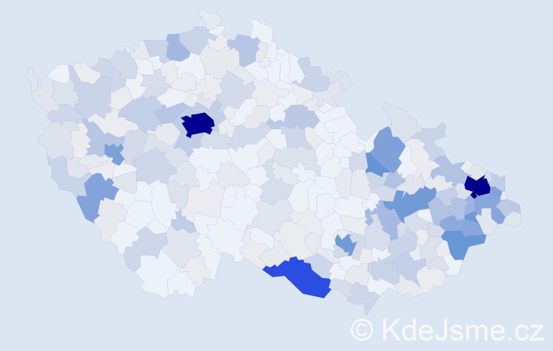Příjmení: 'Drozdová', počet výskytů 1204 v celé ČR