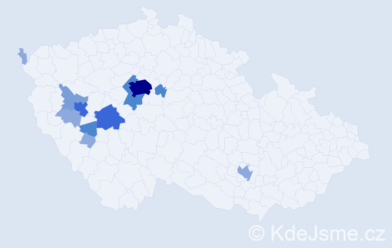 Příjmení: 'Wallenfelsová', počet výskytů 31 v celé ČR