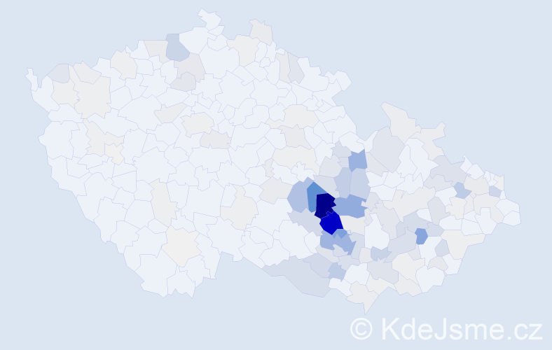 Příjmení: 'Šikulová', počet výskytů 510 v celé ČR