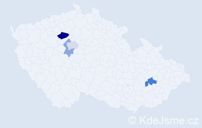 Příjmení: 'Rosiak', počet výskytů 7 v celé ČR