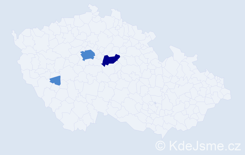 Příjmení: 'Küster', počet výskytů 5 v celé ČR