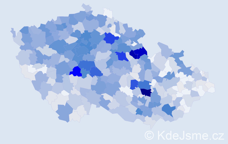 Příjmení: 'Hlaváček', počet výskytů 3526 v celé ČR