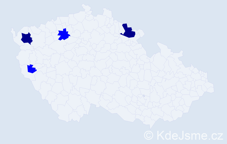 Příjmení: 'Witka', počet výskytů 6 v celé ČR