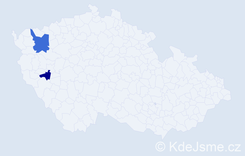 Příjmení: 'Kronhöfer', počet výskytů 6 v celé ČR