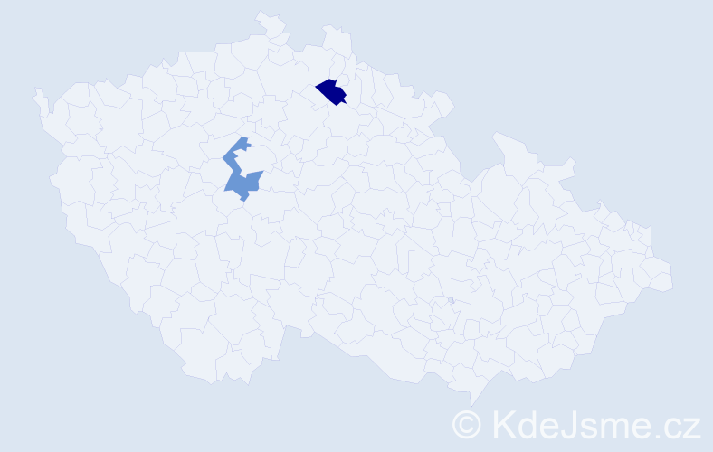 Příjmení: 'Babuša', počet výskytů 2 v celé ČR