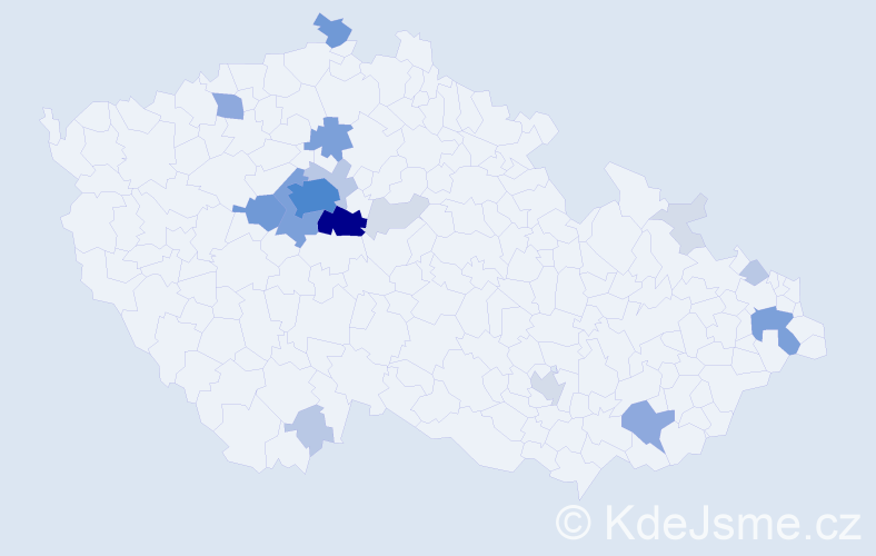 Příjmení: 'Alfery', počet výskytů 69 v celé ČR