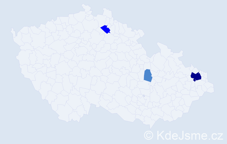 Příjmení: 'Sondorová', počet výskytů 6 v celé ČR