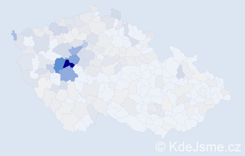 Příjmení: 'Huml', počet výskytů 951 v celé ČR