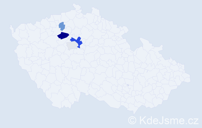 Příjmení: 'Zentner', počet výskytů 12 v celé ČR