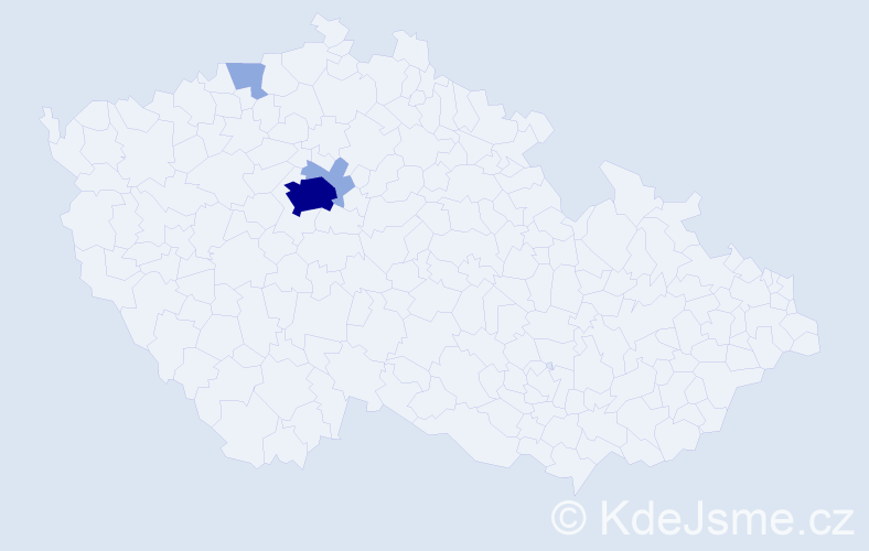 Příjmení: 'Rudnev', počet výskytů 7 v celé ČR