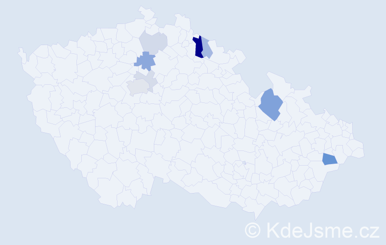 Příjmení: 'Güttler', počet výskytů 22 v celé ČR