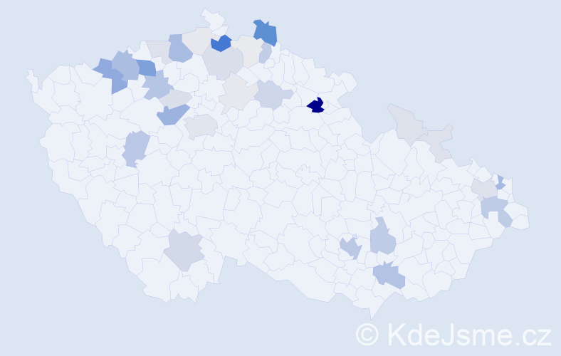 Příjmení: 'Goroą', počet výskytů 137 v celé ČR