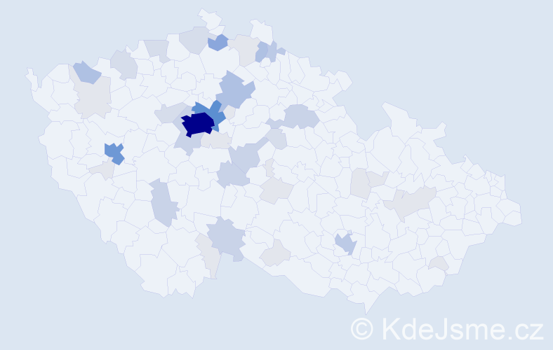 Příjmení: 'Ledecká', počet výskytů 138 v celé ČR