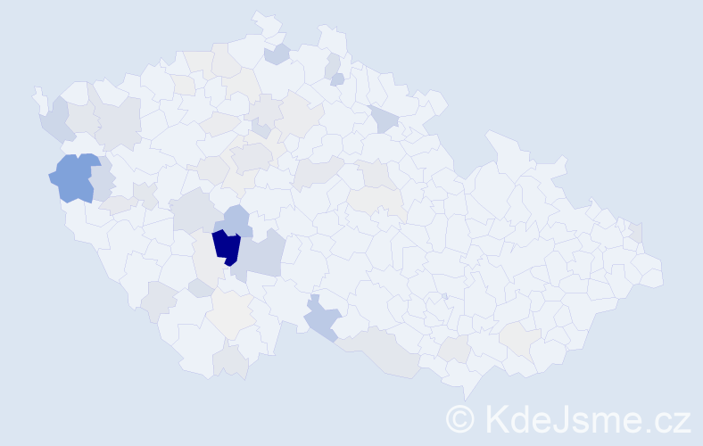 Příjmení: 'Kortanová', počet výskytů 184 v celé ČR