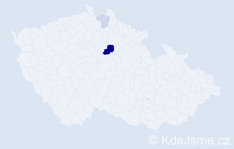 Příjmení: 'Vojenčiaková', počet výskytů 10 v celé ČR