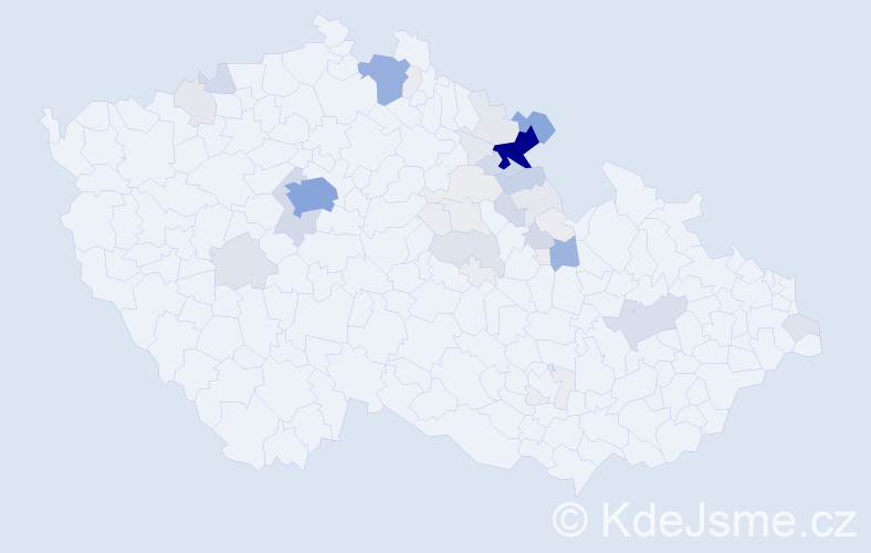 Příjmení: 'Kollert', počet výskytů 216 v celé ČR