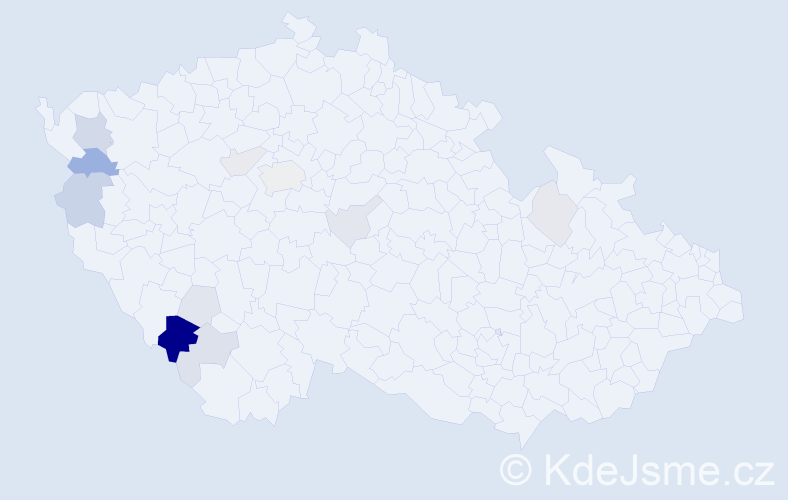 Příjmení: 'Drabeš', počet výskytů 29 v celé ČR