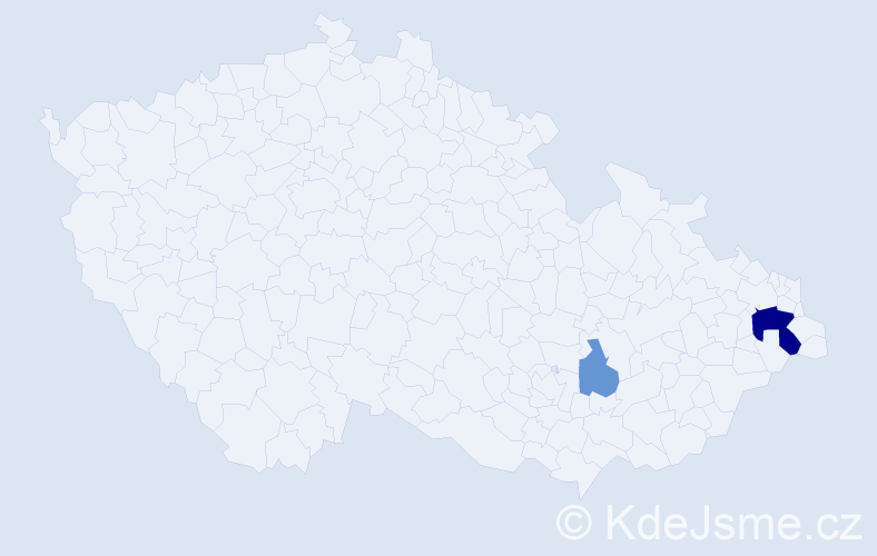 Příjmení: 'Kolčář', počet výskytů 11 v celé ČR