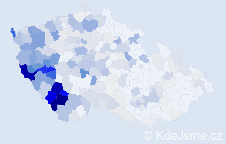 Příjmení: 'Kunešová', počet výskytů 941 v celé ČR