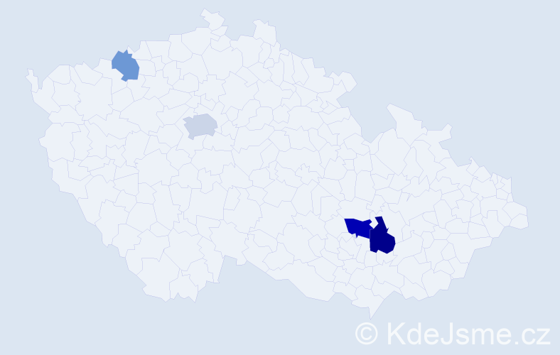Příjmení: 'Plačkov', počet výskytů 7 v celé ČR