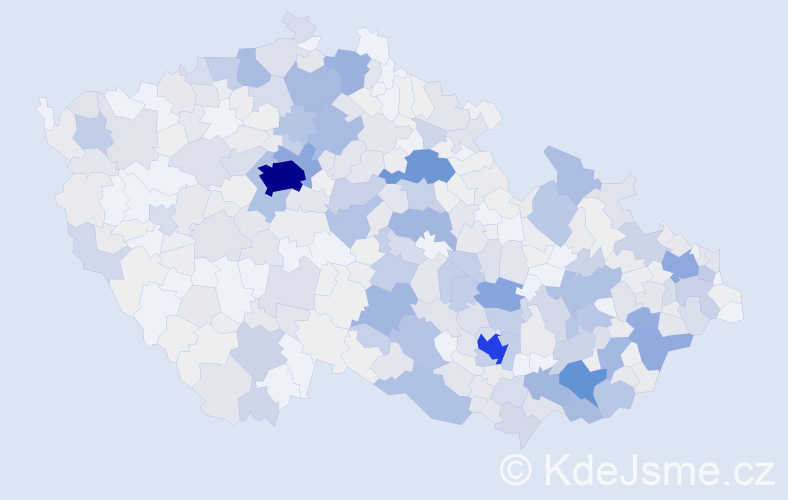 Příjmení: 'Mareček', počet výskytů 2086 v celé ČR