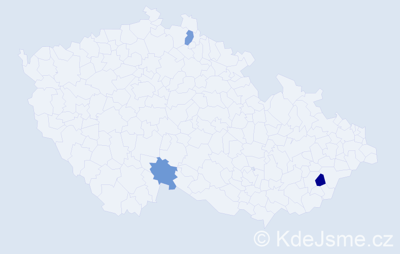 Příjmení: 'Bassani', počet výskytů 3 v celé ČR
