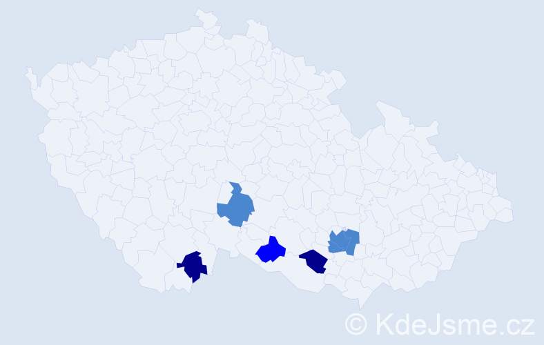 Příjmení: 'Loibl', počet výskytů 11 v celé ČR