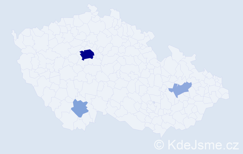 Příjmení: 'Jaber', počet výskytů 11 v celé ČR