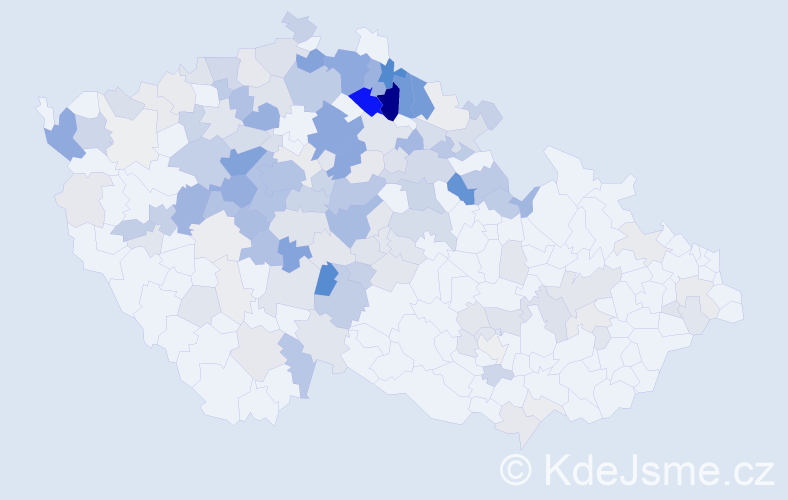 Příjmení: 'Koucká', počet výskytů 690 v celé ČR