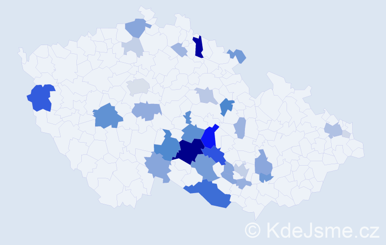 Příjmení: 'Simonidesová', počet výskytů 96 v celé ČR