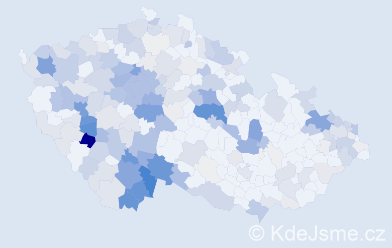 Příjmení: 'Korbel', počet výskytů 961 v celé ČR