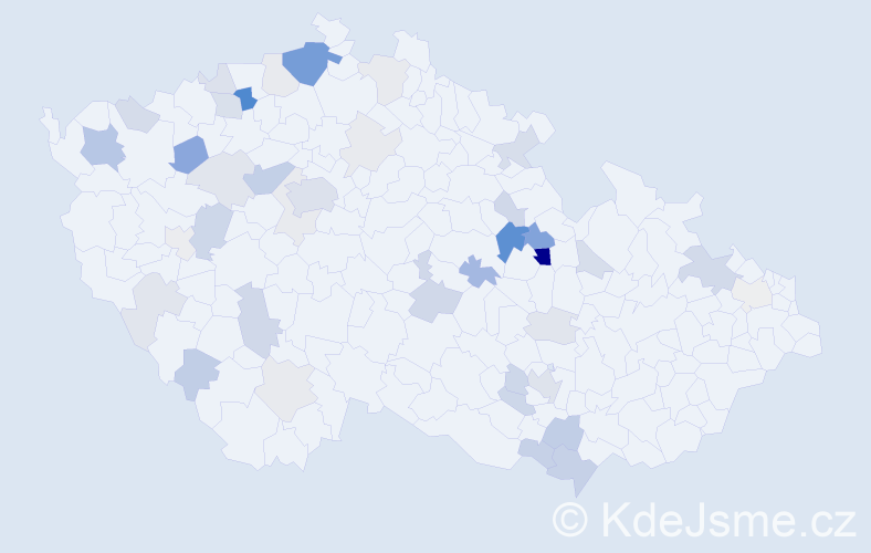 Příjmení: 'Cibulová', počet výskytů 113 v celé ČR