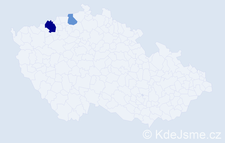Příjmení: 'Robelová', počet výskytů 3 v celé ČR
