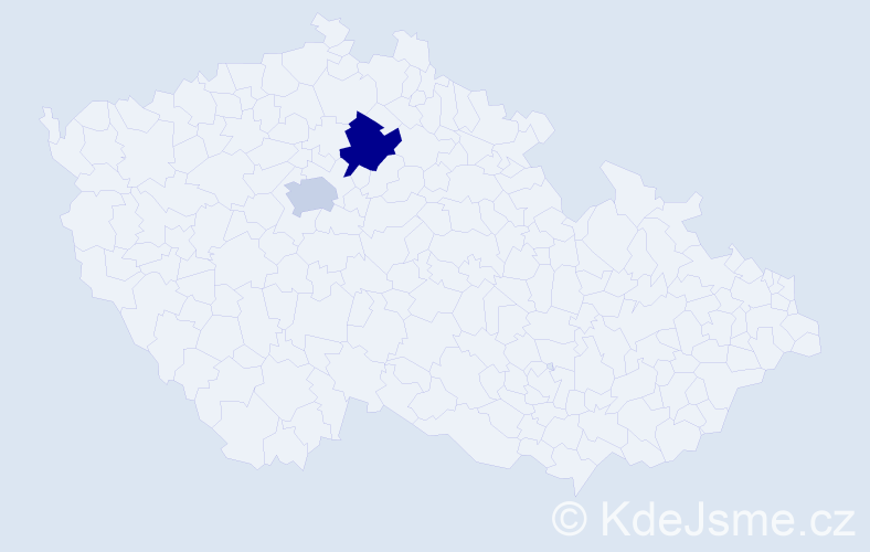 Příjmení: 'Aushev', počet výskytů 5 v celé ČR