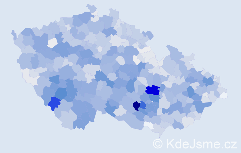 Příjmení: 'Staněk', počet výskytů 6397 v celé ČR
